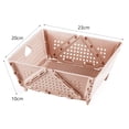 thumbnail image 2 of Cesta plegable,Cesta de almacenamiento plegable para cocina de gran capacidad,Cajas organizadoras de escritorio para ropa de bebé,Cestas plegables Organizador de cestas pequeñas para,Marrón, 2 of 2