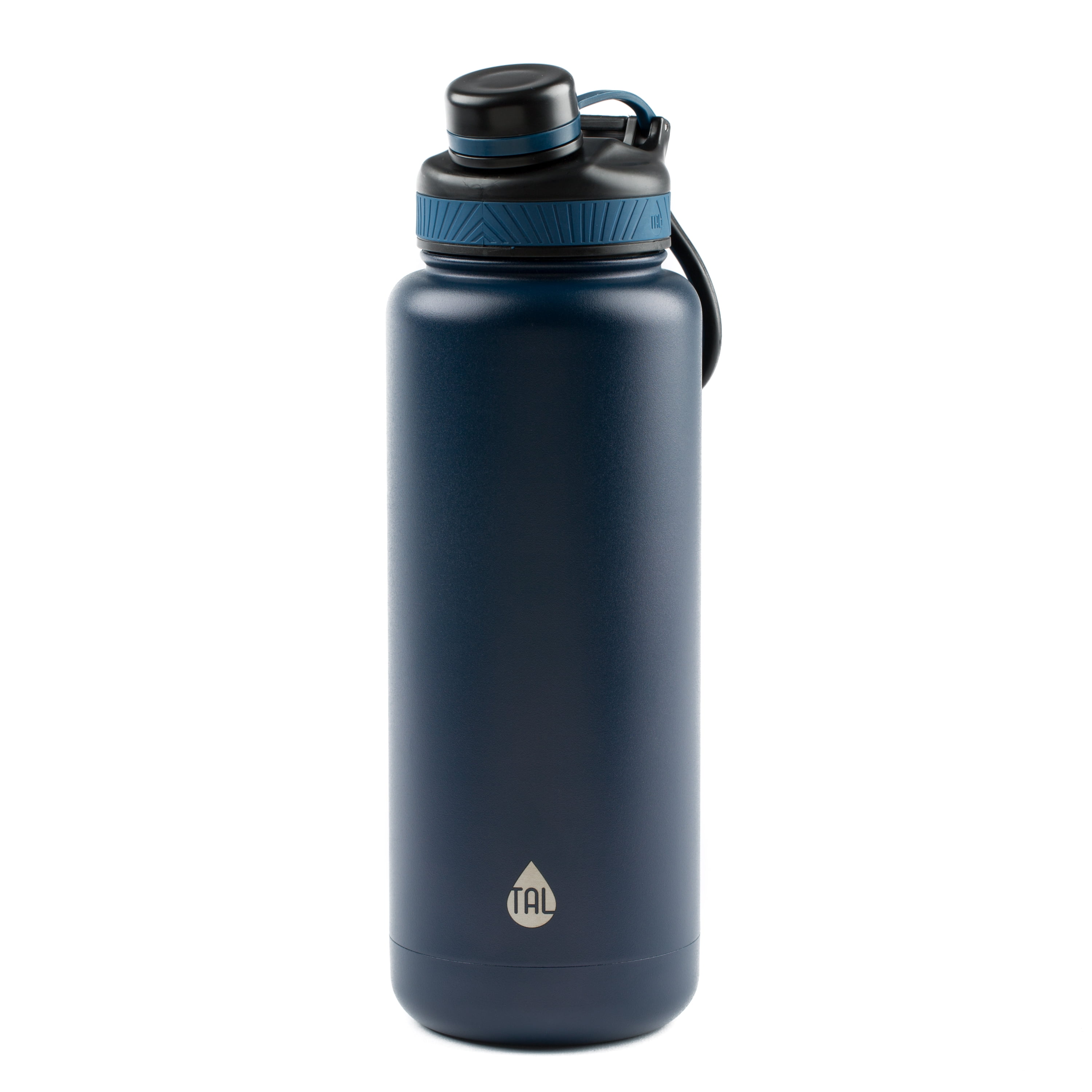 TAL Ranger 40 oz Navy and Black Insulated Stainless Steel Water Bottle with  Wide Mouth and Flip-Top Lid - Walmart.com