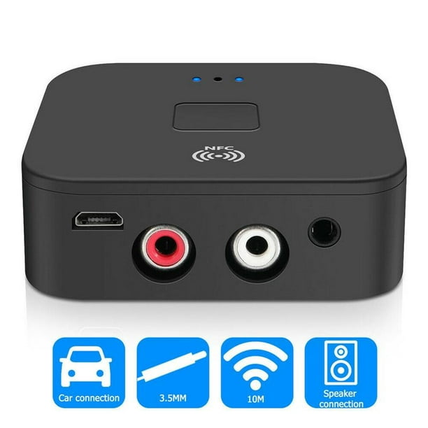 Monarchie Vulkanisch selecteer NFC Wireless Bluetooth Adapter, Audio Adapter Receiver for Music Streaming  Sound System, Bluetooth Transmitter AUX Audio Music Receiver Adapter -  Walmart.com