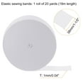thumbnail image 2 of Uxcell 20 Yards Sewing Elastic Bands 1-1/5 Inch 38mm Width Flat Knit Stretch Elastic Cord for DIY Projects Crafts, White, 2 of 6