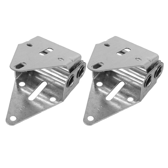 Zehuanyu  2 Pcs Garage Door Replacement Parts Brace Folding Shelf Brackets Knob Silver
