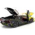 thumbnail image 6 of Lamborghini Sian FKP 37 #63 Yellow Metallic and Black 1/18 Diecast Model Car by Bburago, 6 of 6
