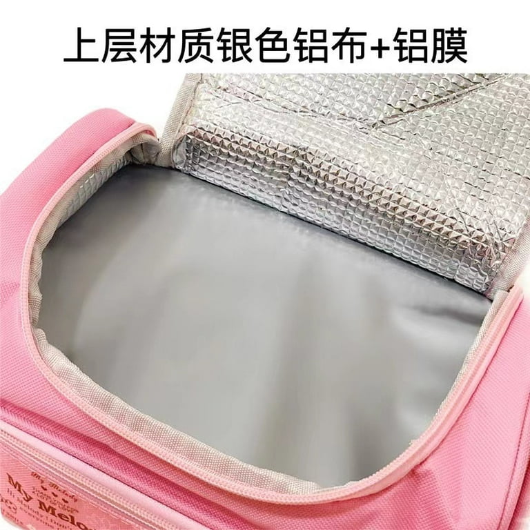Sanrio Hello Kitty Dual-Layer Canvas Backpack School Bag Women