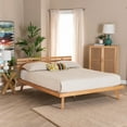 thumbnail image 7 of Baxton Studio Joaquin Modern Japandi Rustic Brown Finished Wood Queen Size Platform Bed, 7 of 7