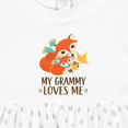 thumbnail image 4 of Inktastic My Grammy Loves Me Fox Girls Baby Dress, 4 of 5