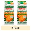 (2 pack) HomeMaker, Premium Squeezed Orange Juice with Pulp, Refrigerated 59 oz Carton Box