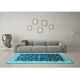 thumbnail image 3 of Ahgly Company Indoor Rectangle Oriental Light Blue Traditional Area Rugs, 2' x 3', 3 of 4