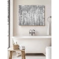 thumbnail image 6 of Gray Grey Forest Wall Art for Living Room,Canvas Picture Wall Decor for Bathroom Bedroom,Grey Modern Art Oil Painting Painting Artwork for Office Kitchen Hallway Dining Room Home Decorations 16"x20", 6 of 8