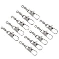 thumbnail image 1 of Unique Bargains 17LBS Cuivre Fer Pêche Rolling Rotule avec Snap Interlock, Noir 100 Pack, 1 of 5