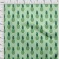 thumbnail image 4 of oneOone Cotton Cambric Green Fabric Fruits Pineapple Quilting Supplies Print Sewing Fabric By The Yard 56 Inch Wide, 4 of 4