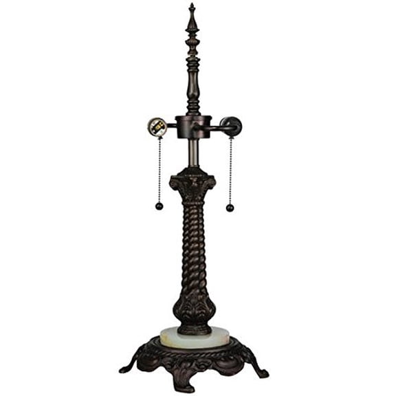 Meyda Tiffany 18653 Rope Table Lamp Base with 2 Lights, 26.5" Height