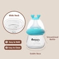 thumbnail image 4 of Biberón de vidrio Beilastarx para bebé 120 ml con tetina de acero inoxidable flujo lento, 4 of 7