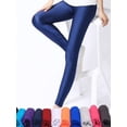 thumbnail image 2 of CUHAKCI, mallas de pantalón brillantes para mujer, superventas, mallas de Color sólido fluorescente, pantalones informales elásticos de LICRA, mallas brillantes Tan Jianjun unisex, 2 of 2