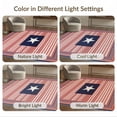 thumbnail image 7 of ODIKA 8'x10' Washable Area Rug Front Striped Door Patriotic Vintage Center Generic Stars Bordered for King Size Bedroom Under Bed, Master Suite, Non-Shedding, Easy Care, 7 of 7