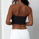 thumbnail image 5 of Blusa Mangas Largas Top mujer Sexy vaina pulóver textura rayada fiesta Clubwear Ygjytge Negro T L para Mujer, 5 of 5