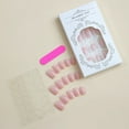 thumbnail image 5 of Fashion Girl Women Wearable Manicure Square Head Press on Nails Ballerina False Nail French Fake Nails Nail Tips XH-89-09, 5 of 8
