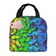 thumbnail image 1 of Disketp Multicolored Butterflies Bolsa Térmica para Almuerzo para Hombre y Mujer, Ideal para Trabajo, Senderismo y Picnic, 1 of 8