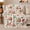 Holiday Baking, variant on holiday cottage with decorative motif Bowls and decorative motif, Sweet Kitchen Pattern Cozy Flannel Blanket, Cheerful Holiday Art for decorative motif Lovers