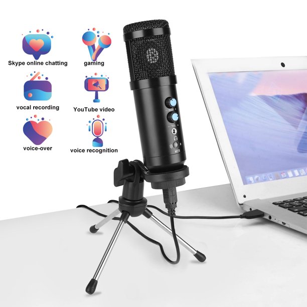 USB Computer Microphone, TSV Studio Condenser Recording Microphone