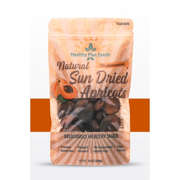 Healthy Plus Foods, Natural Dried Apricots, No Sulphur, NO Sugar Added