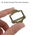 thumbnail image 3 of Unique Bargains 8Pack Metal Adjuster Slide Buckles, 25mm Webbing Strap Roller Pin Clip (Bronze), 3 of 6