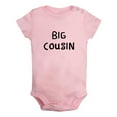 thumbnail image 2 of iDzn Big Cousin Funny Rompers For Babies, Newborn Baby Unisex Bodysuits, Infant Jumpsuits, Toddler 0-24 Months Kids One-Piece Oufits, 2 of 5