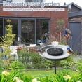 thumbnail image 3 of Feemiyo Solar Powered Bird Bath Fountains for Hummingbirds,Stable Stylish Design with 5-Prong Base Metal Stake Bird Baths Fountai, 3 of 6