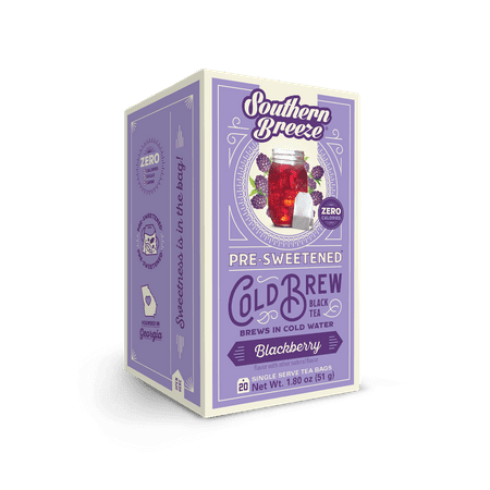 Southern Breeze Sugar Free Cold Brew Blackberry Sweet Tea, 20 Count Tea Bags