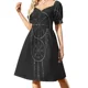 thumbnail image 1 of Vestido Rune Sleeping de manga corta para mujer, elegante traje de verano para invitada de boda., 1 of 7