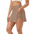 thumbnail image 2 of Athletic Shorts for Women Summer Casual High Waisted Side Slit Tennis Golf Skorts with Pockets, 2 of 6