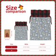 thumbnail image 3 of Rocae Sleep Rabbit Print Christmas Drawstring Linen Gift Bag with Drawstrings Treat Bag Goody Present Bags for Christmas Party Favor, 3 of 8
