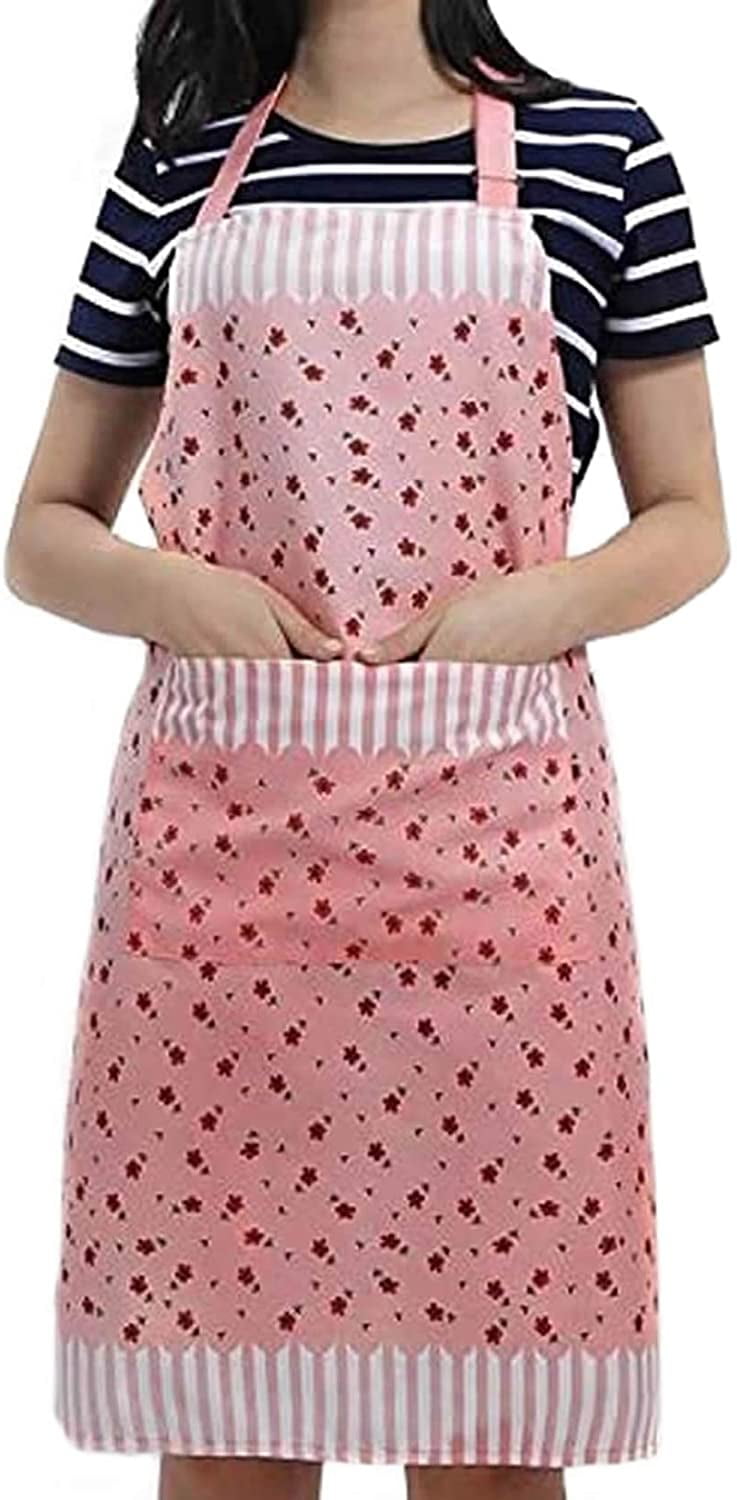 Women S Kitchen Apron With Pockets Restaurant Flirty Aprons For Women Cook Cupcake Cafe And Waitress Walmart Com Walmart Com