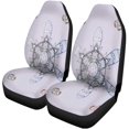 thumbnail image 2 of RYLABLUE Set of 2 Car Seat Covers Xmas Frost Snow Flake Silhouette Symbol Weather Ice Collection Universal Auto Front Seats Protector Fits for Car,SUV Sedan,Truck, 2 of 5