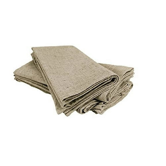 Toscana Classic Design Natural Napkins. 20 Inch Square. Set of 4.