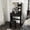 Black, variant on CQSXDA Modern Small Vanity Desk With Adjustable LED Lighting, 3 Drawers, Hair Dryer Holder And Power Socket Setup, Dressing Chair Included, Antique brown