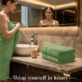 thumbnail image 5 of RIVERSIDE 6 Piece Towel Set Soft Quick Drying Cotton Bath Towel for Gym, Spa and Bathroom - Sage, 5 of 7