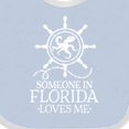 thumbnail image 4 of Inktastic Someone in Florida Loves Me Boys or Girls Baby Bib, 4 of 4