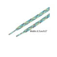 thumbnail image 3 of Shiny Colorful Metallic Laces, Flat Thin Glitter Shoe Laces 2 Pairs Style-04 80cm/31.5", 3 of 5