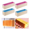 thumbnail image 1 of 4 Piezas de de Silicona para Jabón Flexible, Caja de , Herramientas para Pasteles Macarena Molde de silicona para pan de jabón, 1 of 8