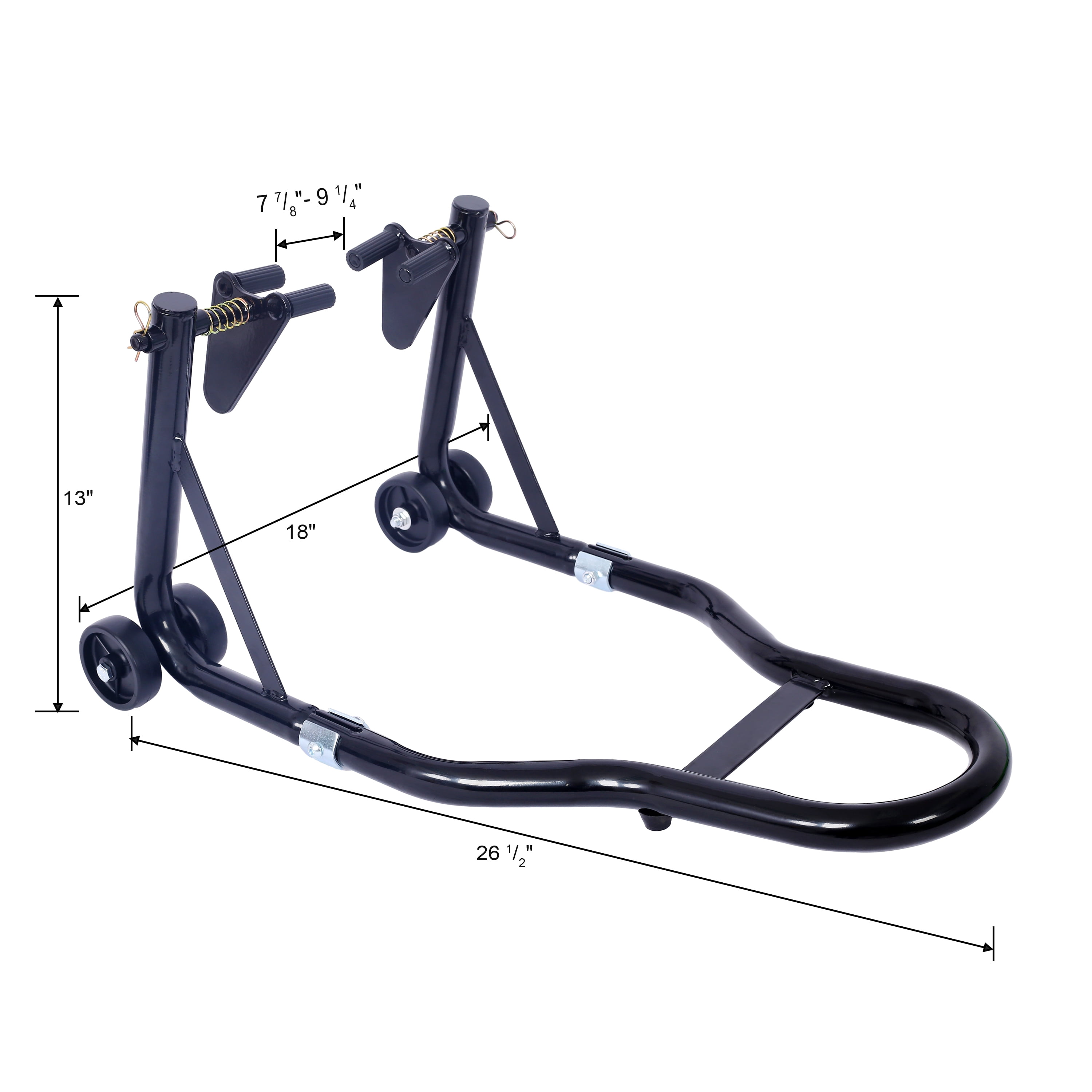Motorcycle Stand 1000LB Sport Bike Front and Rear Wheel Lift Swingarm Paddock Stands Black U,