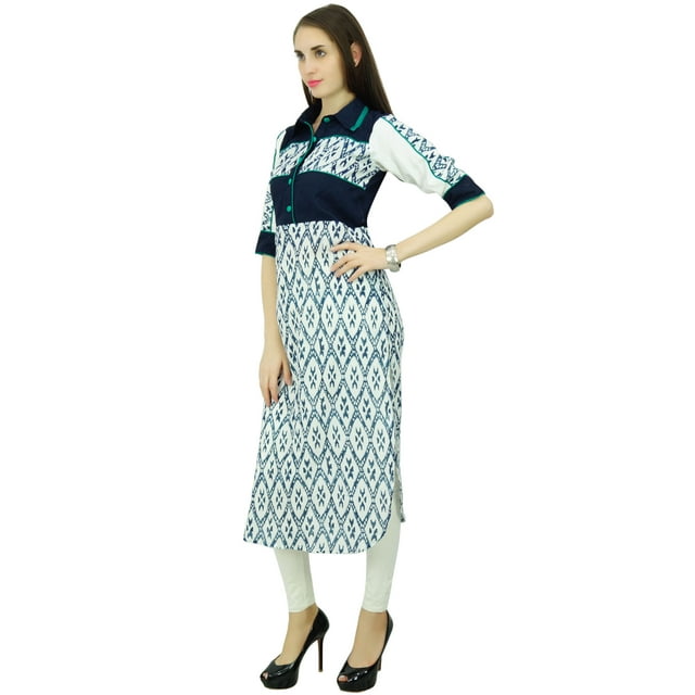 Phagun Kurta Bollywood Vêtements Tunique Kurti Haut Designer Robe en Coton