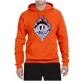 thumbnail image 2 of Wild Bobby Trippy Happy Face Unisex Hoodie Sweatshirt, 2 of 6