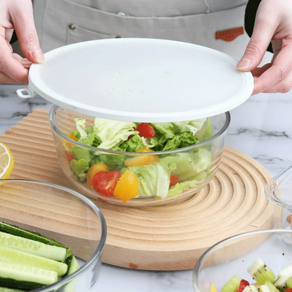 Supvox 2Pcs Microwave Safe Silicone Fresh Keeping Bowl Covers Kitchen Accessories Airtight Seal Lids