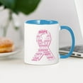 thumbnail image 3 of CafePress - Breast Cancer Ribbon Collage - 11 oz Ceramic Mug - Novelty Coffee Tea Cup, 3 of 4