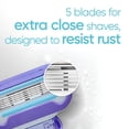 thumbnail image 7 of Extra Smooth Swirl Razors for Women 1 Razor 4 Razor Blade Refills Flexiball Handle a Close Shave, 7 of 7
