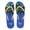 Blue Palm, variant on Beaute Fashion Adult Women Trendy Tropical Print Flip Flops Desert Resort Travel Thong Sandal Slipper (Size Medium, Blue Palm Tree)