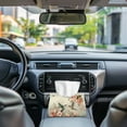 thumbnail image 3 of ZUXONGSY Hummingbird Floral Tissue Box Cover Modern PU Leather Tissue Holder with Buttons Rectangle Stylish Tissue Box Cover Easy to Install Facial Napkin Box Holders Home Decor, 3 of 7