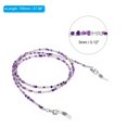 thumbnail image 2 of Uxcell Eyeglass Strap 4 Pack Adjustable Eye Glasses Holder Chains Beaded Sunglasses Eyewear Retainer Purple Mixed Color, 2 of 6