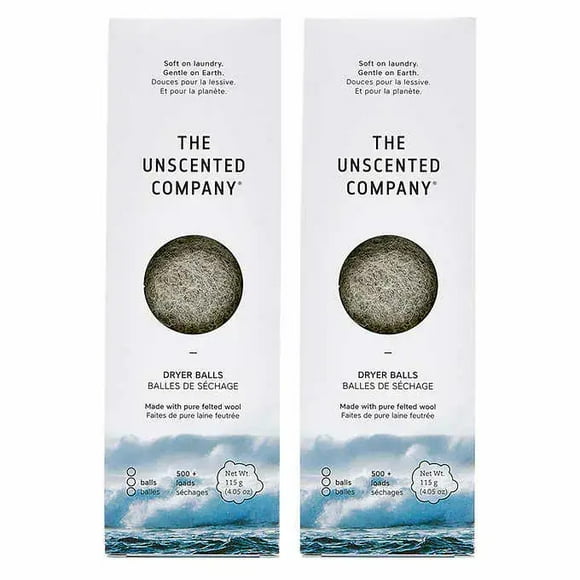The Unscented Company Fragrance and Dye Free Wool Dryer Balls(6/Case)