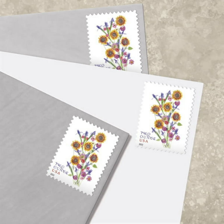 YBW USPS Wild Orchids Flowers Forever Stamps Postal First Class US Postage  Stamps Birthday Wedding Celebration Engagement Anniversary Bridal Shower